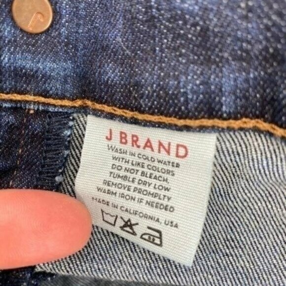 J Brand Mama Maternity Double Elastic Panel Dark Wash Bootcut 28 Jeans - Picture 10 of 12